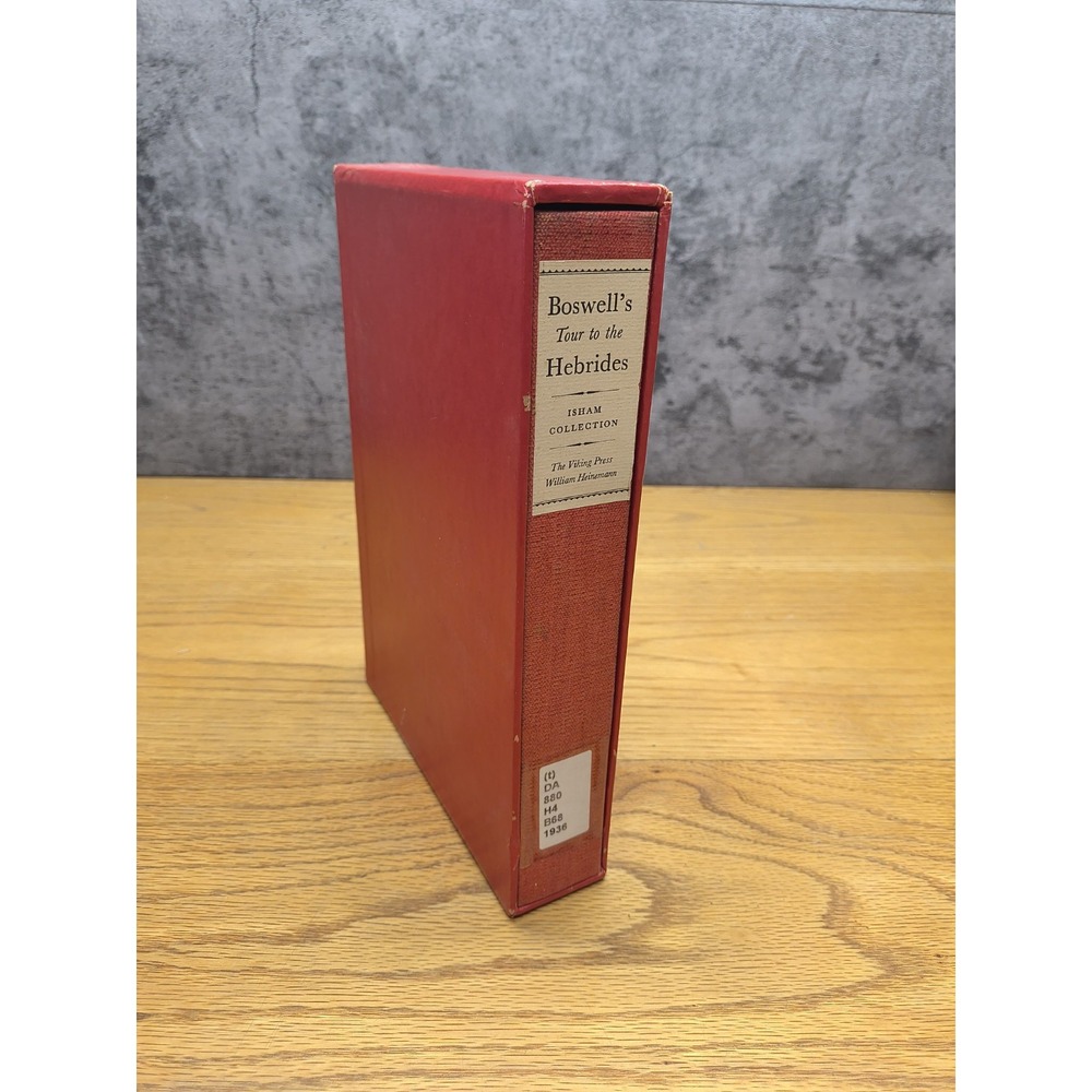 1936 Boswell's Journal of a Tour to the Hebrides Samuel Johnson Limited Edition